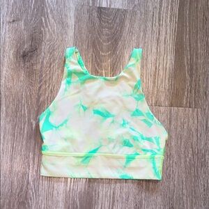 Lululemon Energy Bra High Neck Long Line Shibori